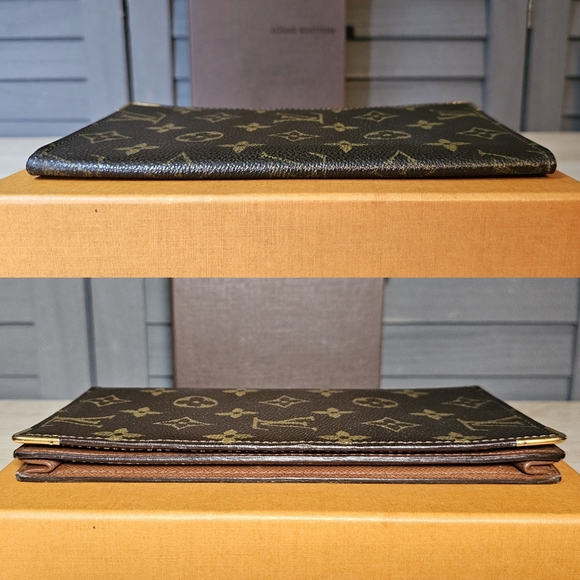 Authentic LOUIS VUITTON Monogram Porte Valeurs Cartes Long Wallet - Picture 6 of 9